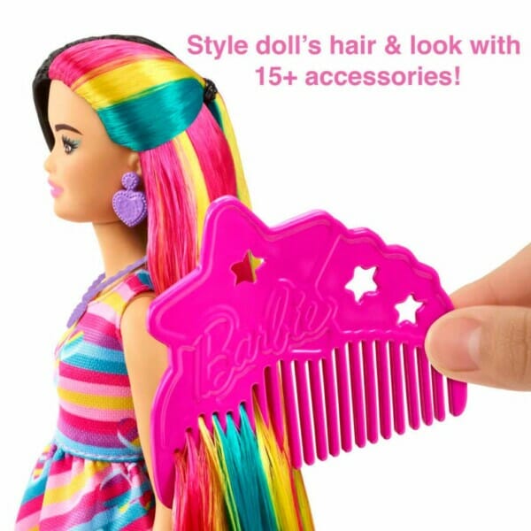 barbie totally hair heart themed doll (4)