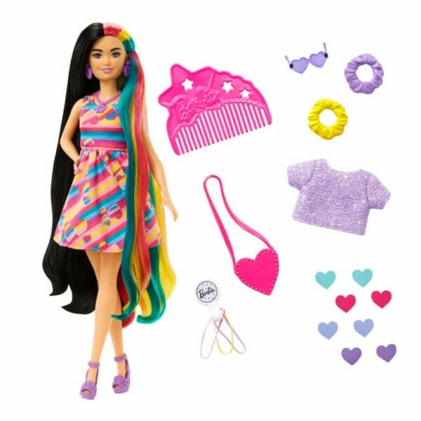 barbie totally hair heart themed doll (5)