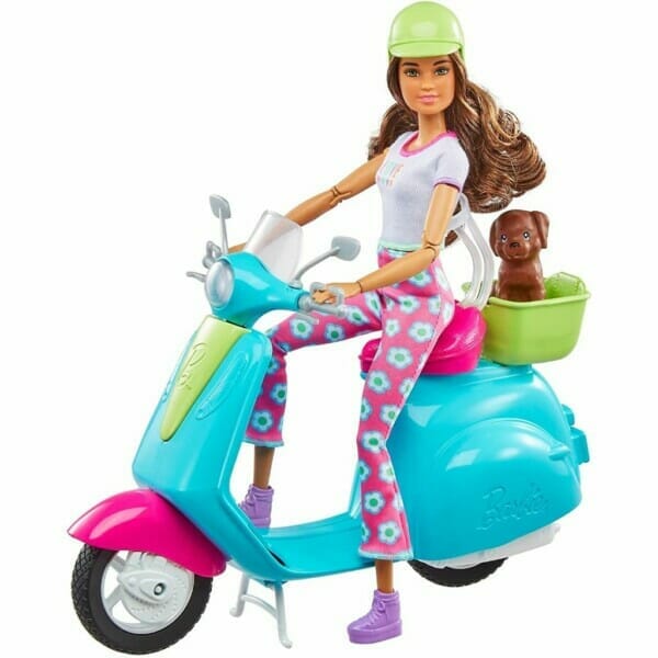 barbie travel playset with fashionistas travel doll (11.5 in brunette) (3)