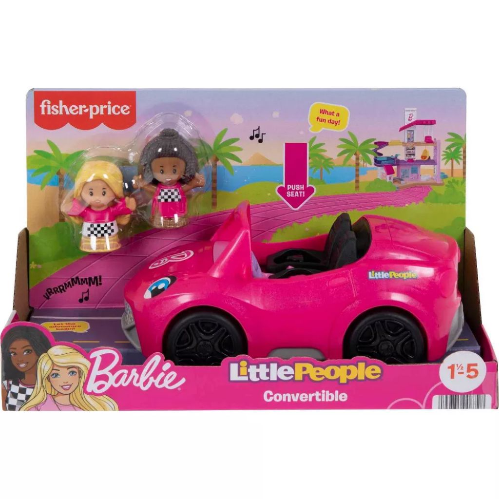 fisher price little people barbie convertible vehicle 3