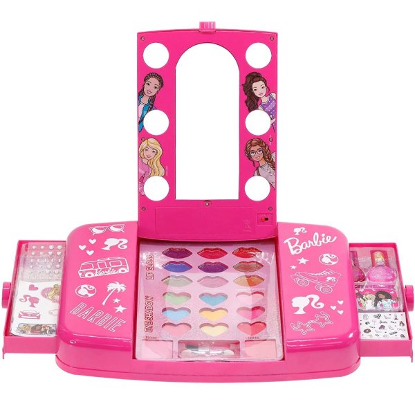 townley girl barbie beauty vanity set with light up mirror (2)