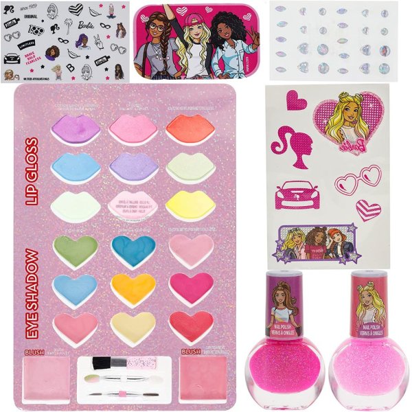 townley girl barbie beauty vanity set with light up mirror (9)