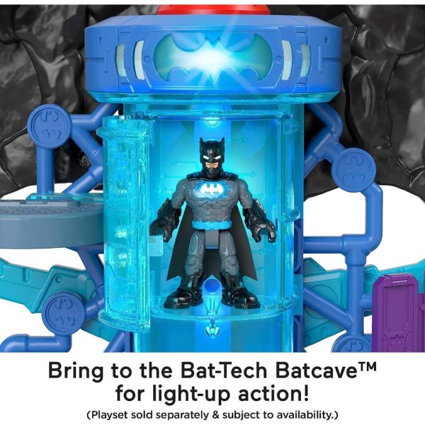 imaginext dc super friends batman toy bat tech batcycle transforming motorcycle with launcher (3) (1)