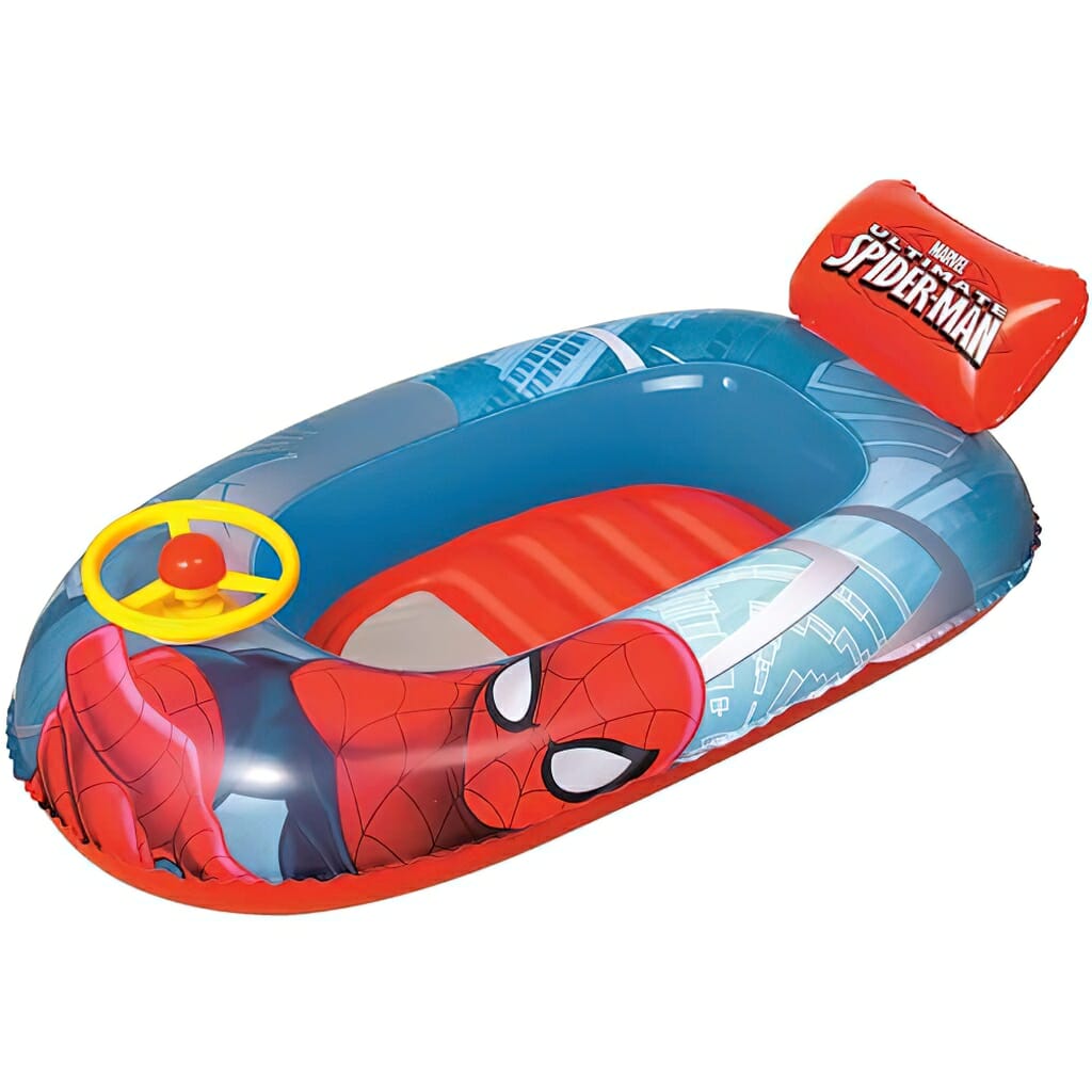 bestway spider man 44x28 beach boat1