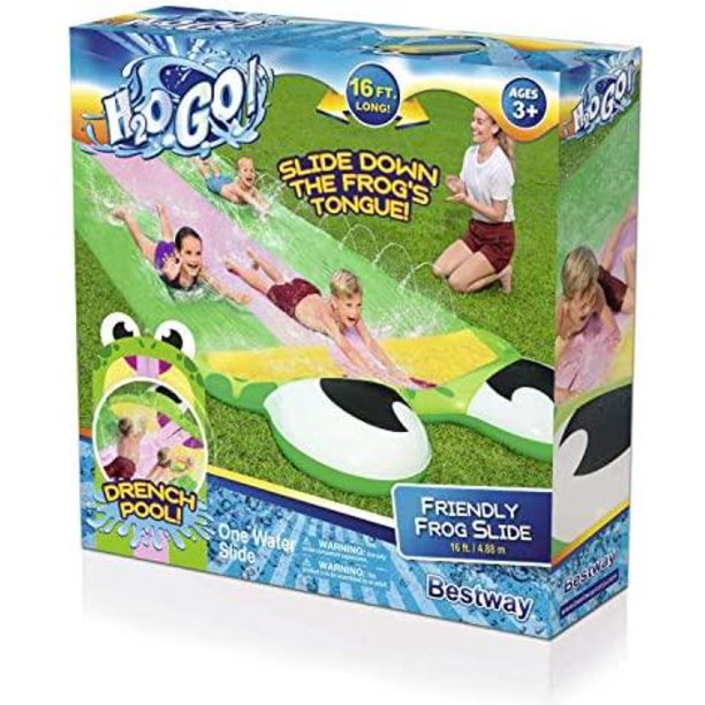 h2o go friendly frog lawn water slide (1)
