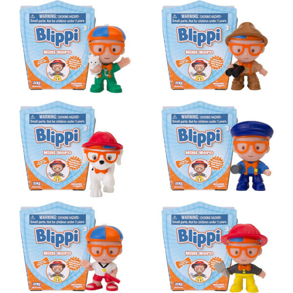blippi mini 2″ heroes squishables mystery 6 pack8
