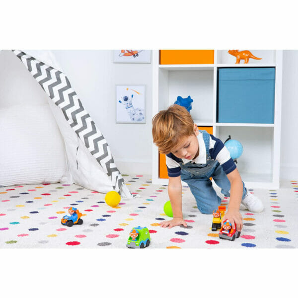blippi mini vehicles, including excavator and fire truck4