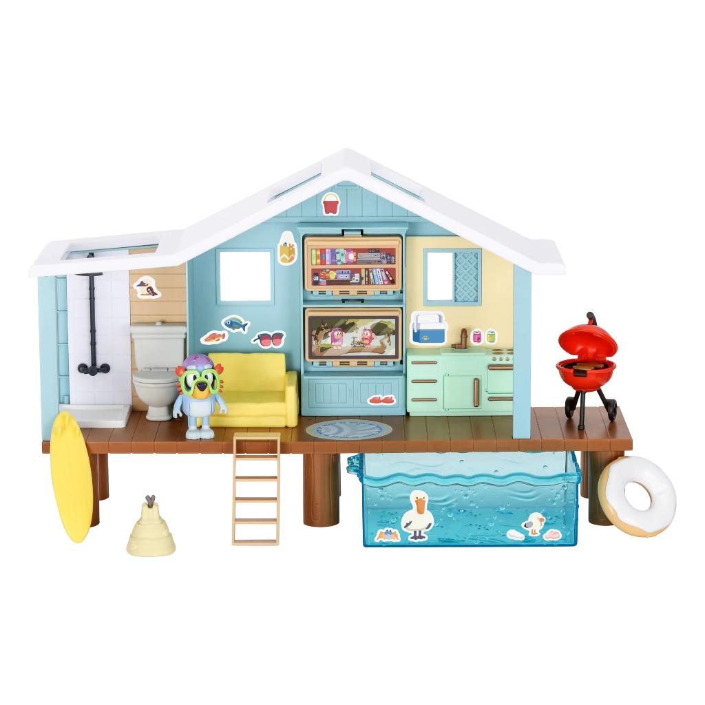 bluey beach cabin playset