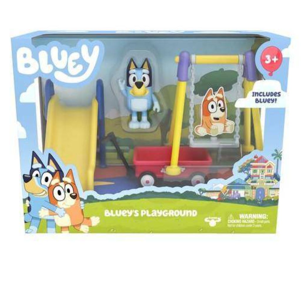 bluey park playset with bluey 2.5″ figure