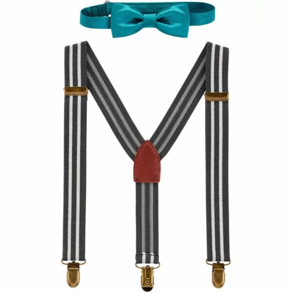 bow tie & suspender set