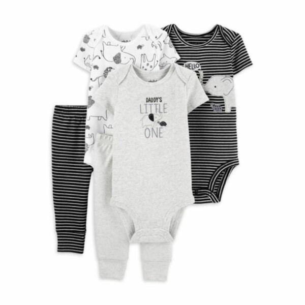carter's child of mine baby boy bodysuits & pants outfit set