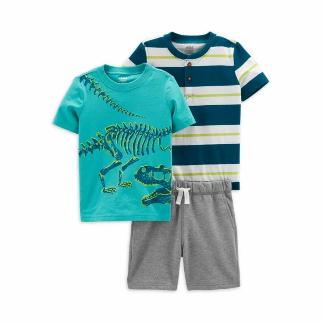 carter's child of mine baby and toddler boy henley, graphic t shirt,