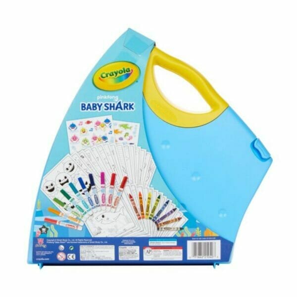 crayola baby shark art set, washable art supplies 4
