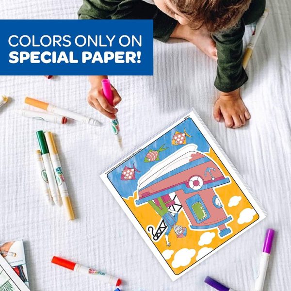 crayola blippi, color wonder mess free coloring pages & markers (12)