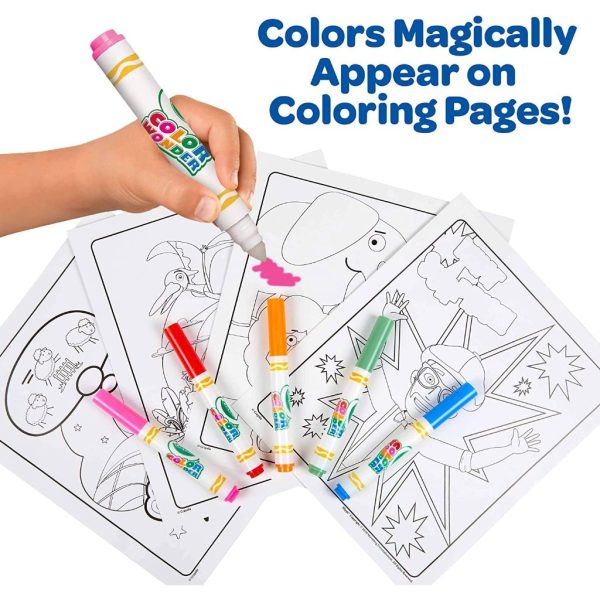 crayola blippi, color wonder mess free coloring pages & markers (4)