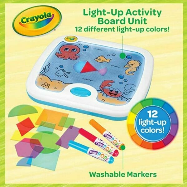 crayola light up activity board, educational toy for kids 2