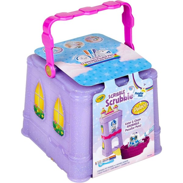 crayola scribble scrubbie peculiar pets, palace playset, multi2