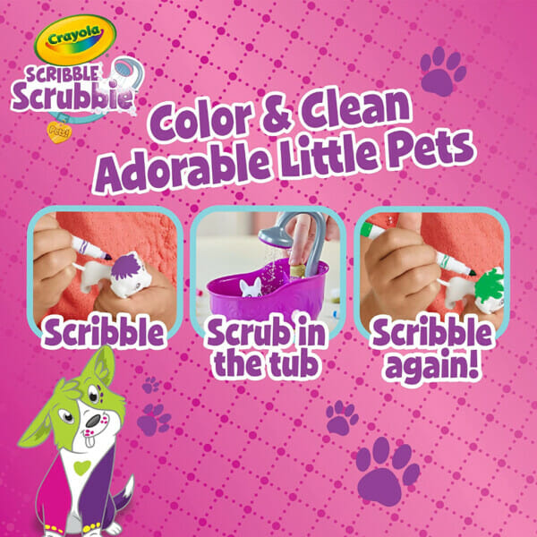 crayola scribble scrubbie pets tub set 2 (1)