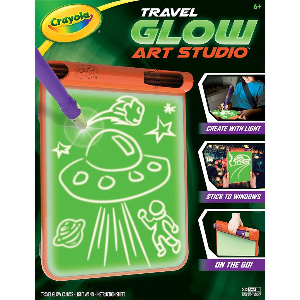 crayola travel glow art studio