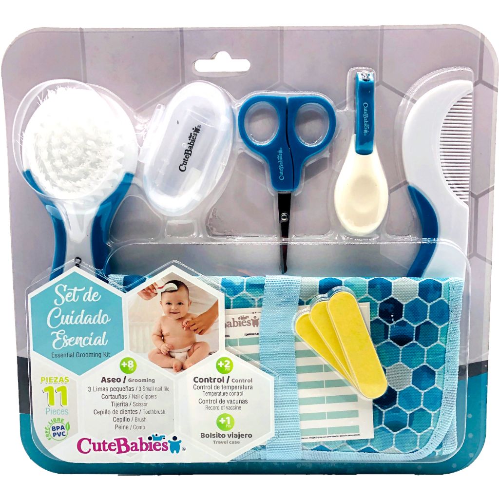 cutebabies 11 piece essential care set blue1