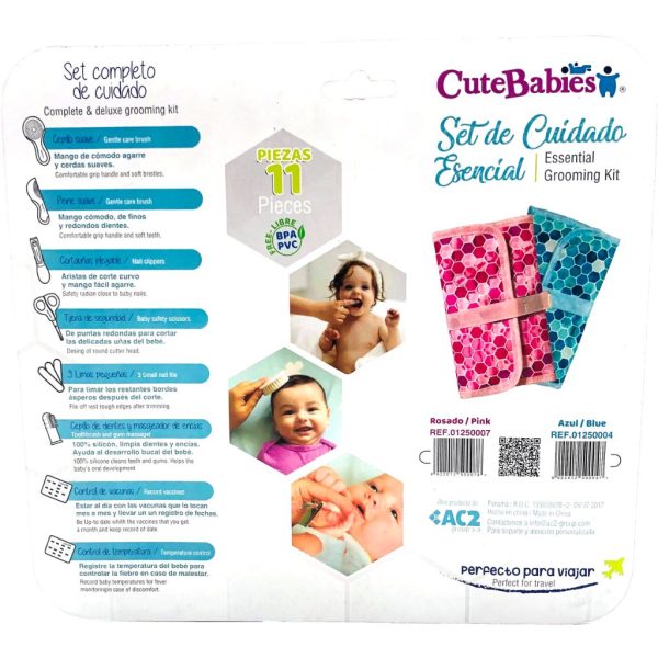 cutebabies 11 piece essential care set blue2