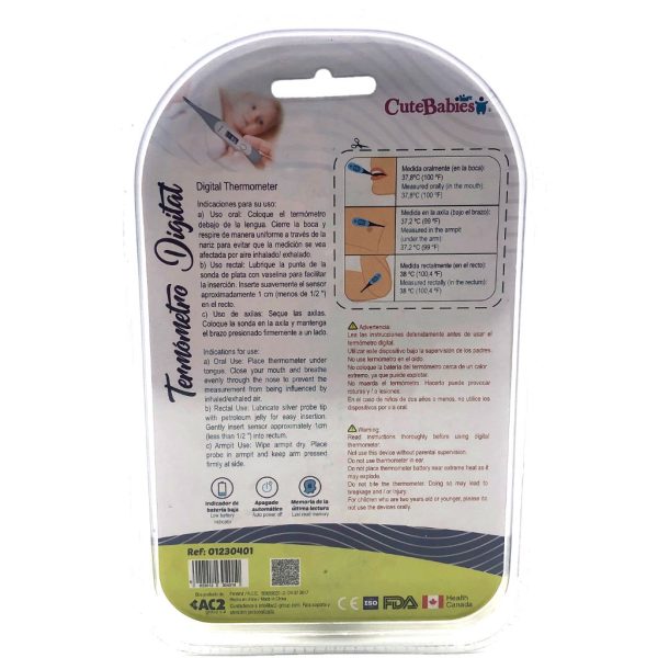 cutebabies digital thermometer 3 in 12