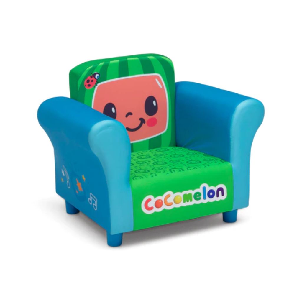 delta children upholstered chair, cocomelon2