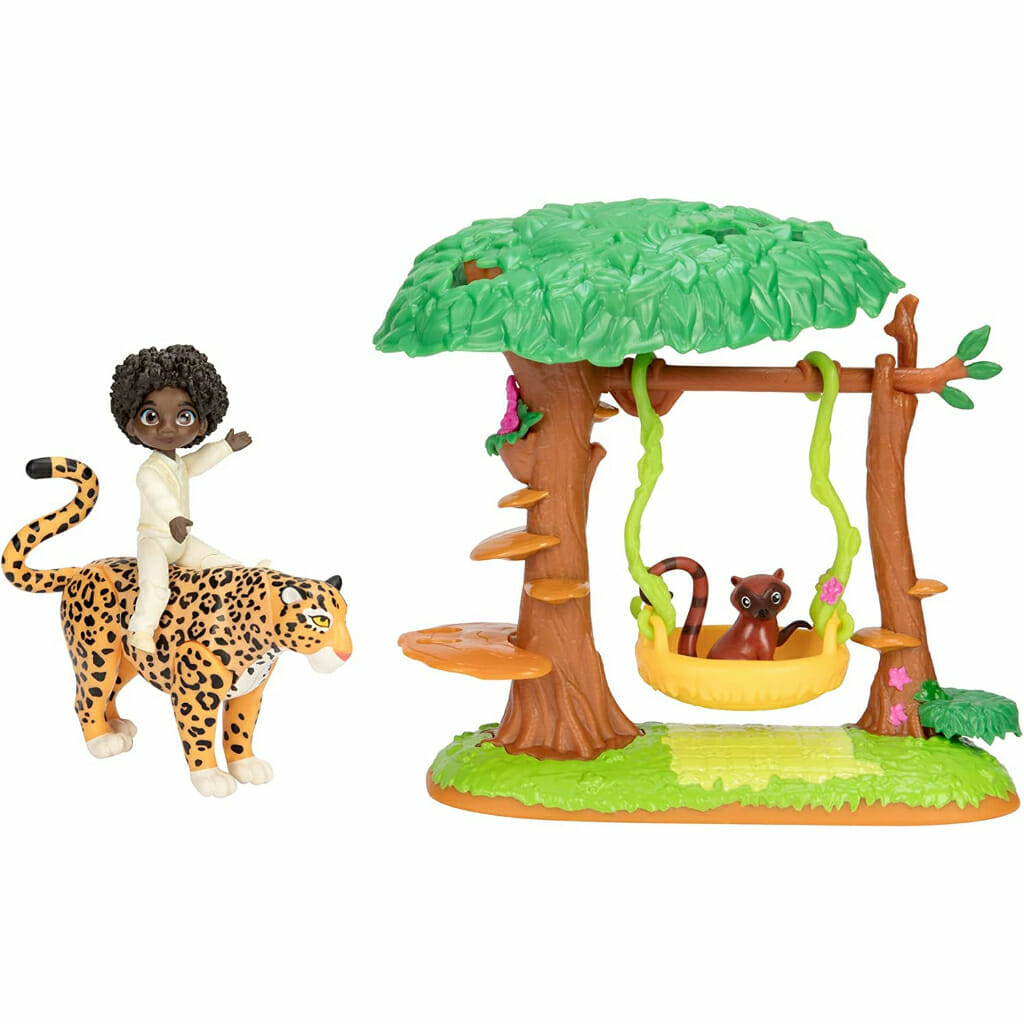 disney encanto antonio's animal swing playset with jaguar figure (2)