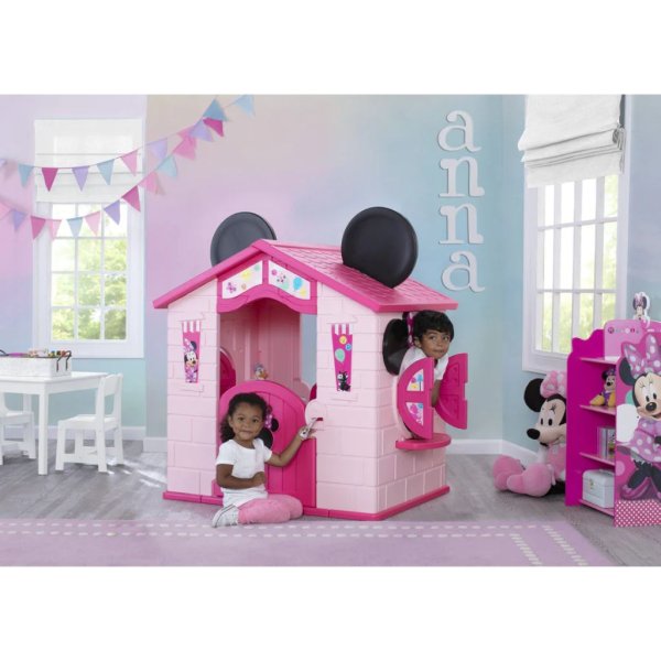 disney minnie mouse plastic indoor,outdoor playhouse with easy assembly1