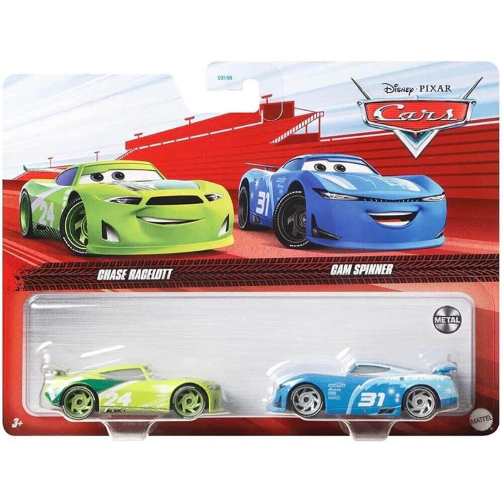 Disney Pixar Cars Pack Chase Racelott Cam Spinner D Best Toys