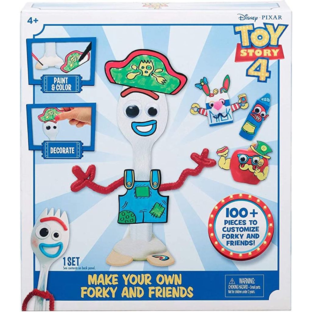disney pixar toy story 4 make your own forky and friends, creative art toy activity 1