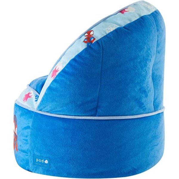 idea nuova marvel spidey and his amazing friends blue round bean bag chair for kids2