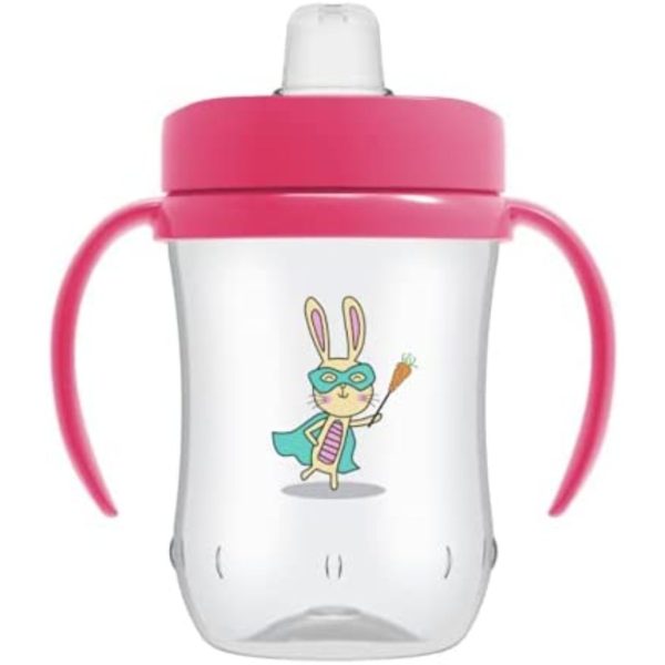 dr brown’s soft spout toddler cup pink 1