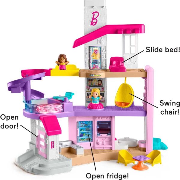 barbie dreamhouse by fisher price little people 5
