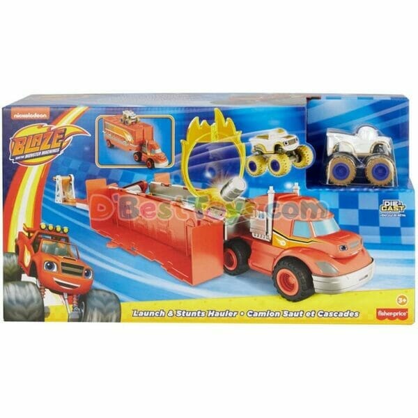fisher price blaze and the monster machines launch & stunts hauler9