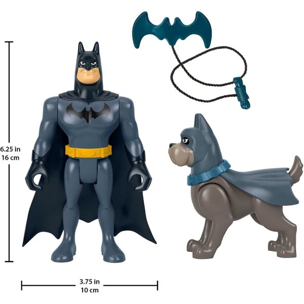 fisher price dc league of super pets batman & ace 4