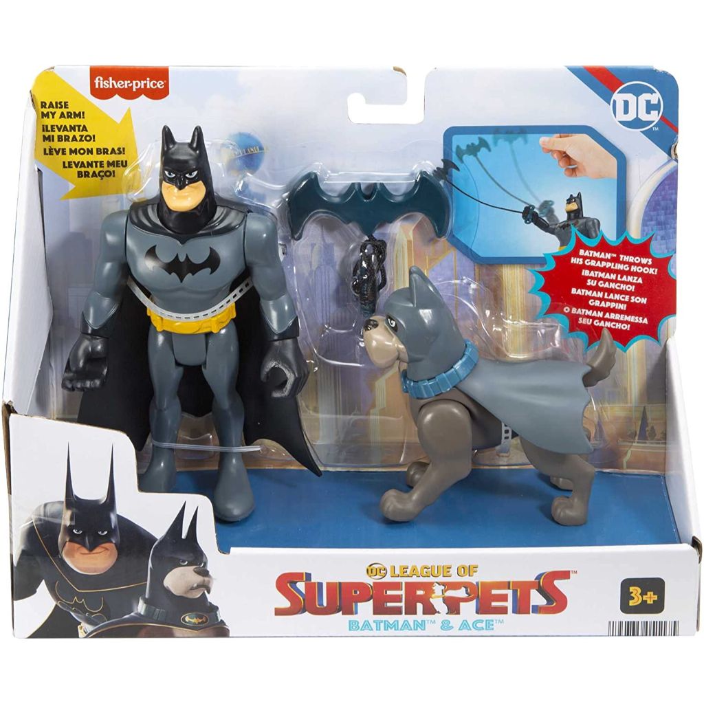 fisher price dc league of super pets batman & ace 5