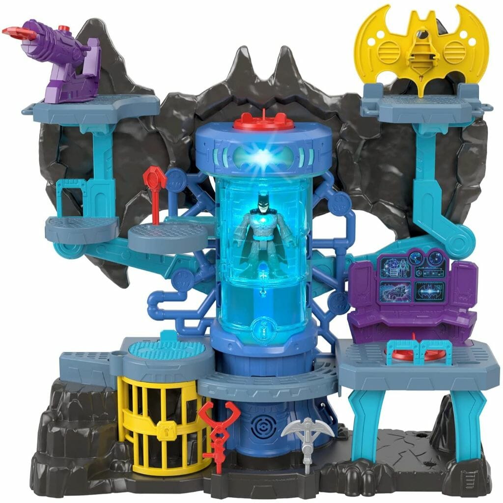 fisher price imaginext dc super friends bat tech batcave