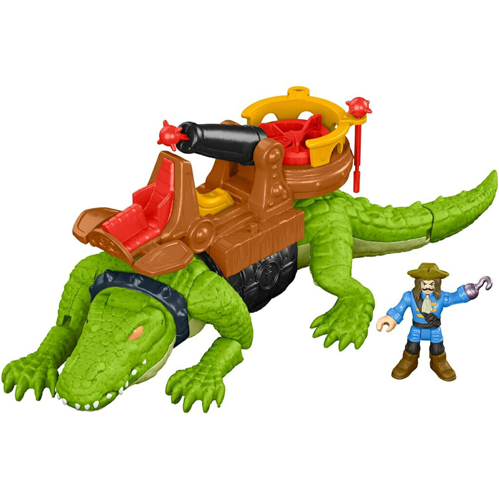 fisher price imaginext walking croc & pirate hook (2)