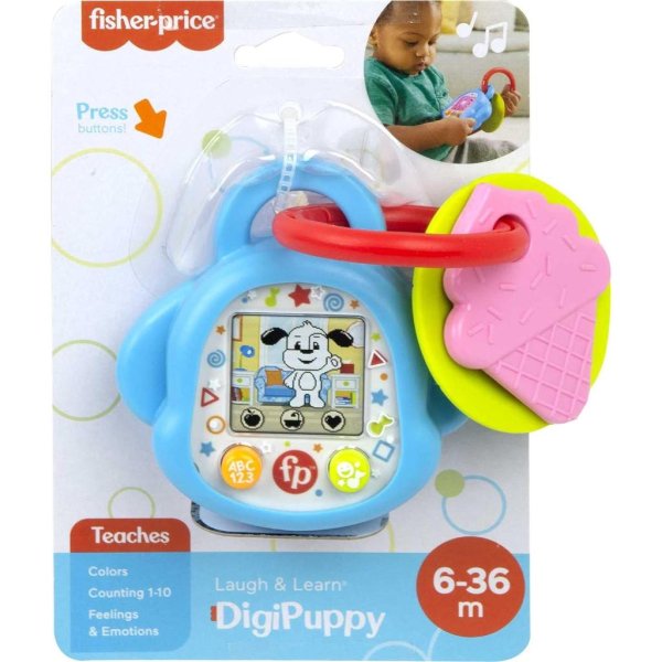fisher price laugh & learn baby & toddler toy digipuppy pretend digital pet with music & lights 5