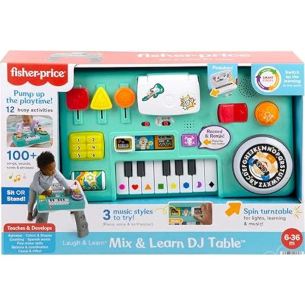 fisher price laugh & learn baby & toddler toy mix & learn dj table5