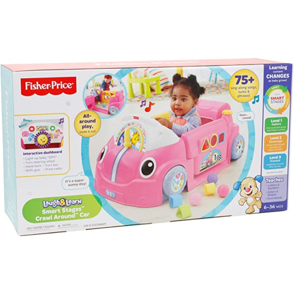 Fisher price learning car 2025 pink