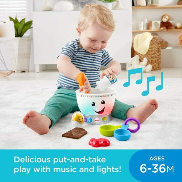 fisher price laugh & learn magic color mixing bowl