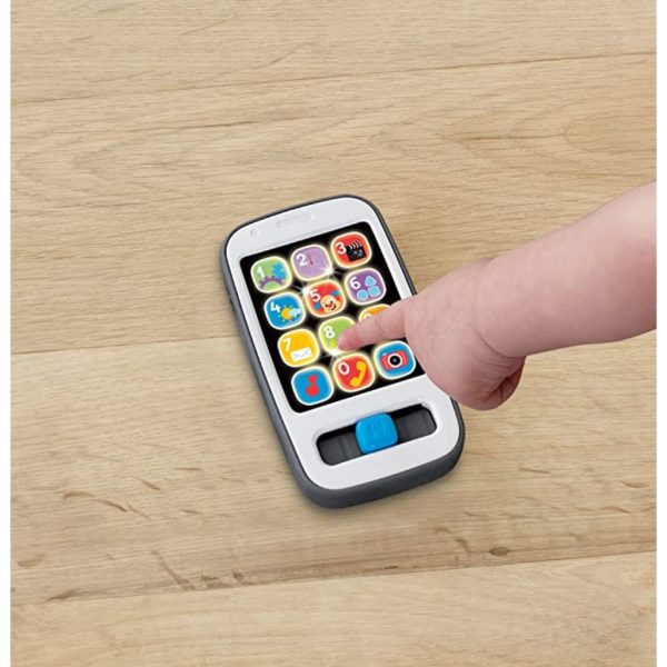 fisher price laugh & learn smart phone, gray, musical baby toy (5)