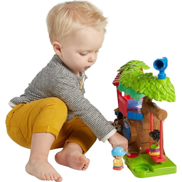 fisher price little people toddler musical toy swing & share treehouse playset (2) (1)