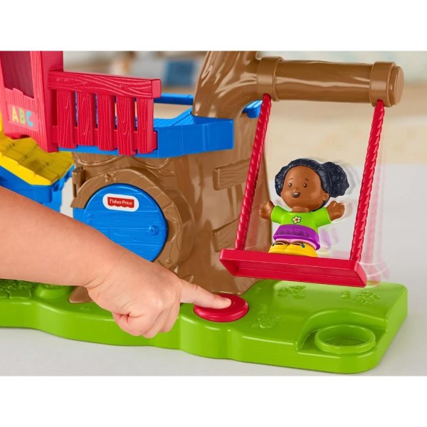 fisher price little people toddler musical toy swing & share treehouse playset (3) (1)
