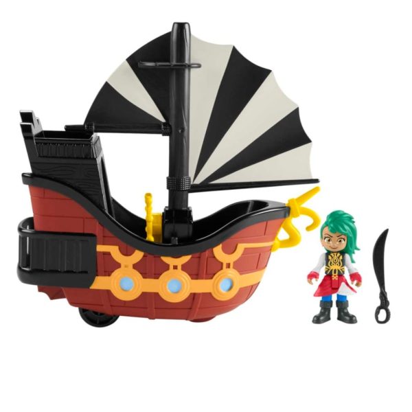fisher price nickelodeon santiago of the seas bonnie bones figure & el calamar pirate ship (1)