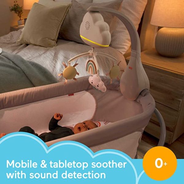 fisher price rainbow showers bassinet to bedside mobile 2