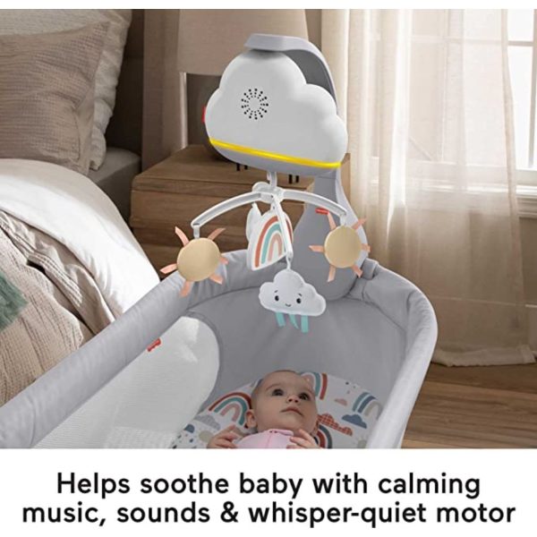 fisher price rainbow showers bassinet to bedside mobile 4