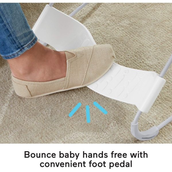 fisher price see and soothe deluxe bouncer, climbing leaves, soothing infant seat (4)